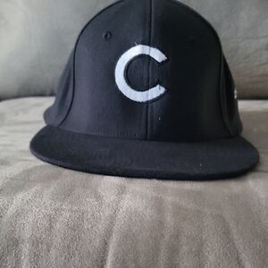 Sleek Black Cap with Bold 'C' Logo